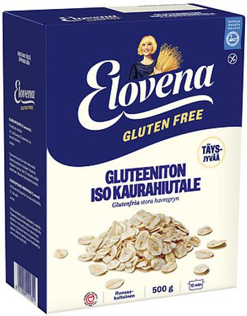 Elovena Gluteeniton iso täysjyväkaurahiutale