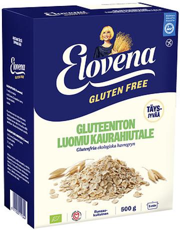 Elovena Gluteeniton luomu täysjyväkaurahiutale