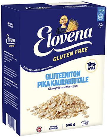 Elovena Gluteeniton pika täysjyväkaurahiutale