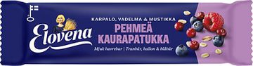 Elovena Pehmeä Kaurapatukka Karpalo, vadelma & mustikka