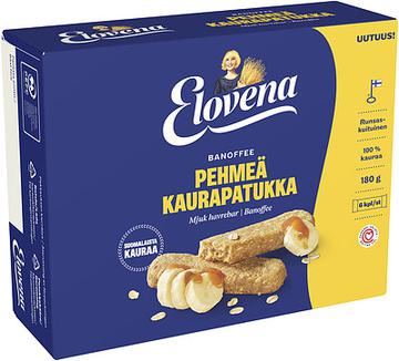 Elovena Pehmeä Kaurapatukka Banoffee