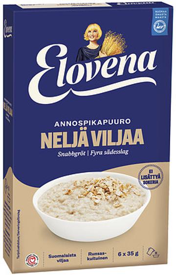 Elovena Annospikapuuro Neljä Viljaa