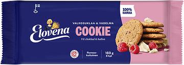 Elovena Cookie Valkosuklaa & vadelma