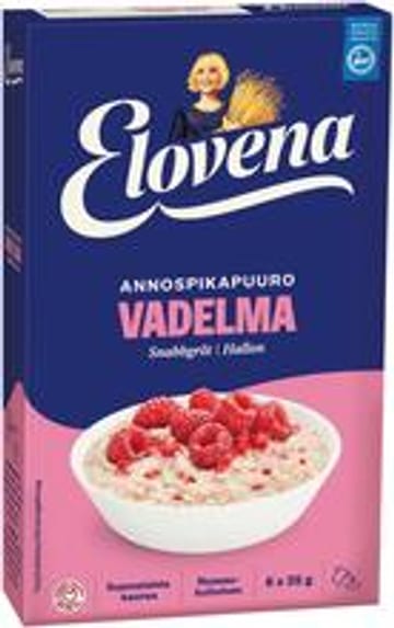 Elovena Pikapuuro Vadelma