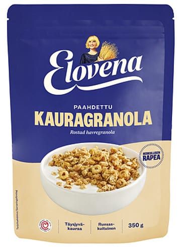 Elovena Kauragranola Paahdettu kaura