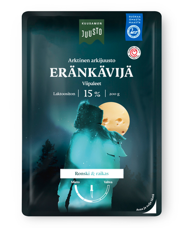 Kuusamon Juusto Eränkävijä 15% juustoviipale 200 g