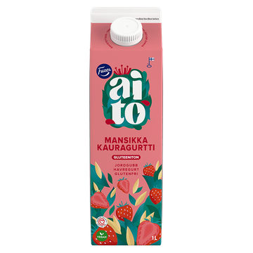 Fazer Aito Kauragurtti Mansikka 1 l