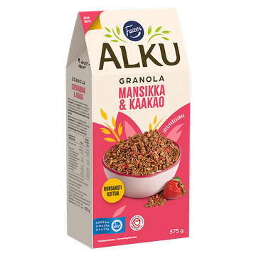 Fazer Alku Mansikka & kaakao granola 375 g