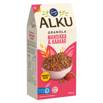 Fazer Alku Mansikka & kaakao granola 375 g