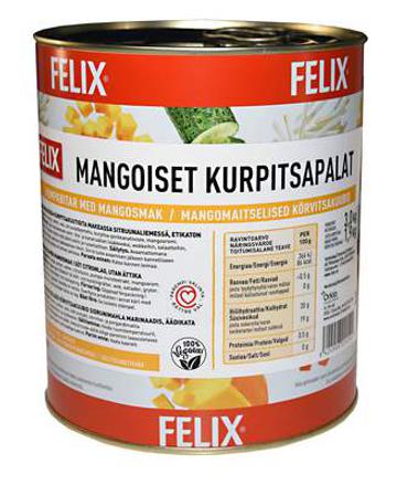 Felix mangoiset kurpitsapalat 3,0/1,9kg