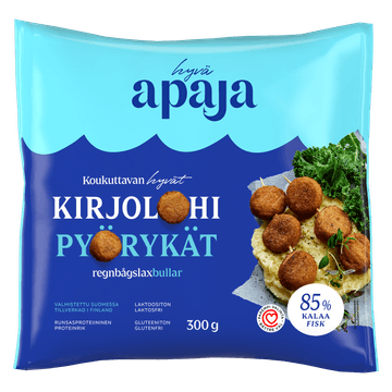 Hyvä Apaja Kirjolohipyörykät