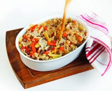 Jauheliha-kasvislasagnette