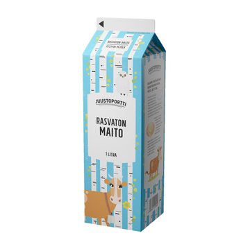 Juustoportti Rasvaton maito 1 l