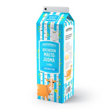 Juustoportti Rasvaton maitojuoma 1 l