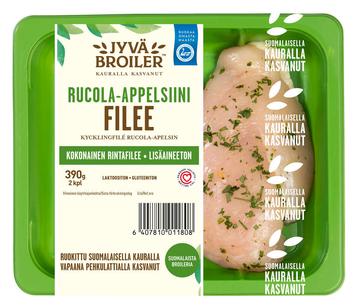 Jyväbroilerin 390g Filee Rucola-appelsiini