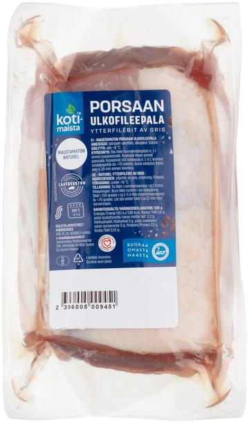 Kotimaista Porsaan ulkofileepala