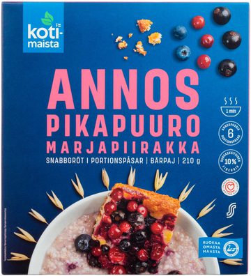 Kotimaista Annospikapuuro Marjapiirakka