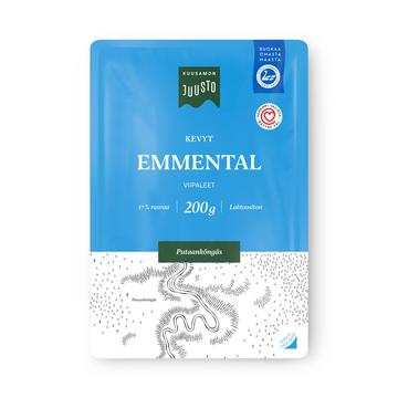 Kuusamon Juusto kevyt Emmentalviipale 200 g