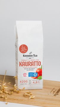 Kinnarin Tila Tomaatti-basilikakauratto 420g