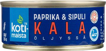 Kotimaista Paprika & Sipuli kala öljyssä