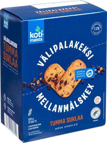 Kotimaista Välipalakeksi Tumma Suklaa