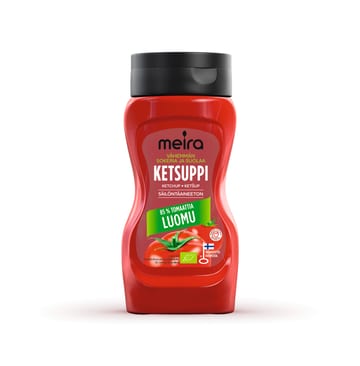 Meira Ketsuppi Luomu vähemmän sokeria ja suolaa 250 g