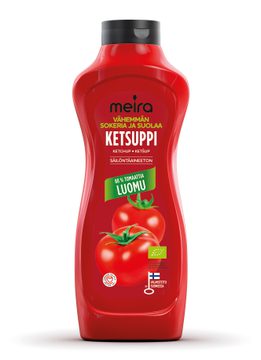 Meira Ketsuppi Luomu vähemmän sokeria ja suolaa 900 g