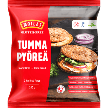 Moilas Gluten-Free Tumma Pyöreä