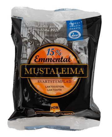 Porlammin 15% Mustaleima Emmental 280g pala