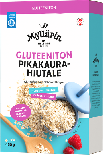 Myllärin Gluteeniton Pikakaurahiutale 450 g
