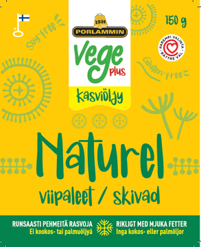 Porlammin Vege Plus Kasviöljy Viipaleet 150g