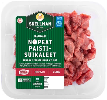 Snellman Naudan nopeat paistisuikaleet 250 g