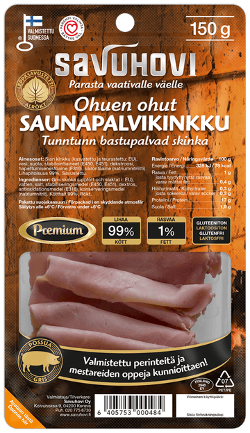 Savuhovi Ohuen ohut Saunapalvikinkku