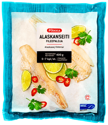 Pirkka Alaskanseiti fileepaloja 400 g