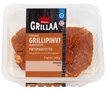 Pirkka Grillaa Porsaan grillipihvi ulkofileestä 240 g