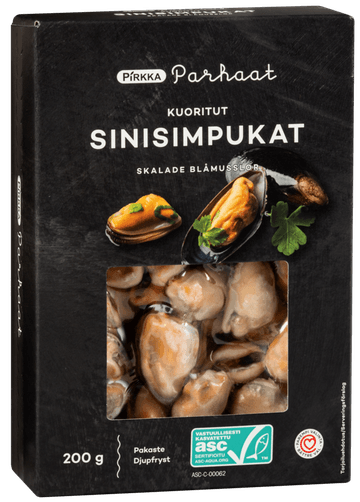 Pirkka Parhaat Kuoritut Sinisimpukat 200g