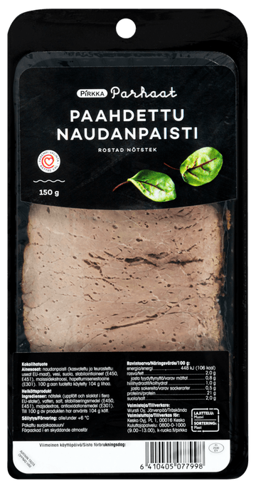 Pirkka Parhaat paahdettu naudanpaisti 150 g