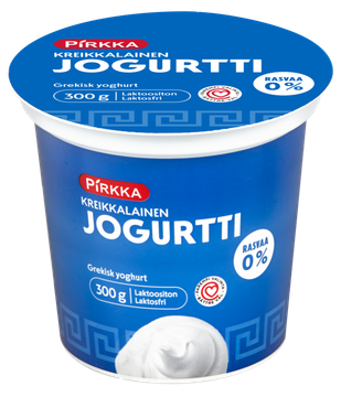 Pirkka kreikkalainen jogurtti 0 % laktoositon