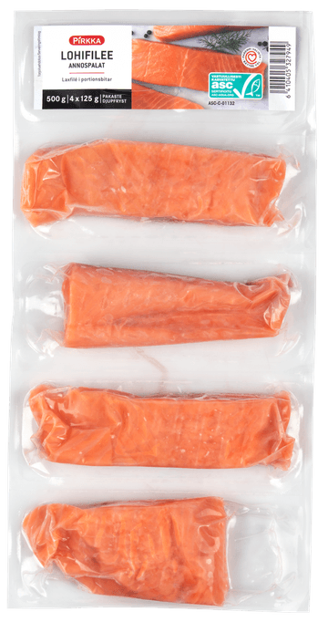 Pirkka Lohifilee annospalat 500 g