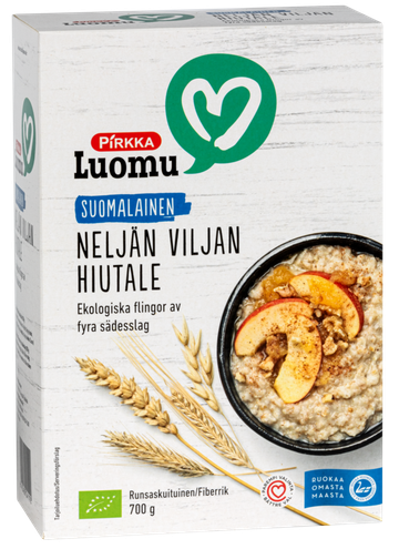 Pirkka neljän viljan hiutale 700 g luomu