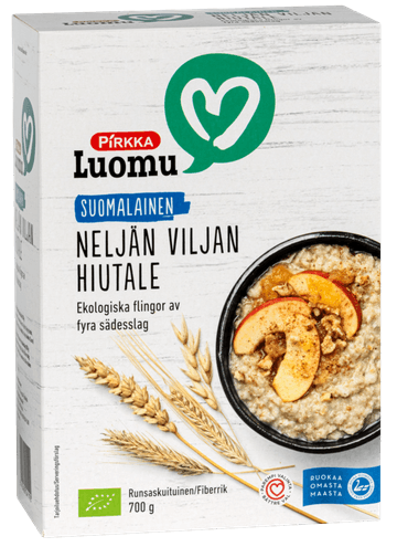 Pirkka neljän viljan hiutale 700 g luomu
