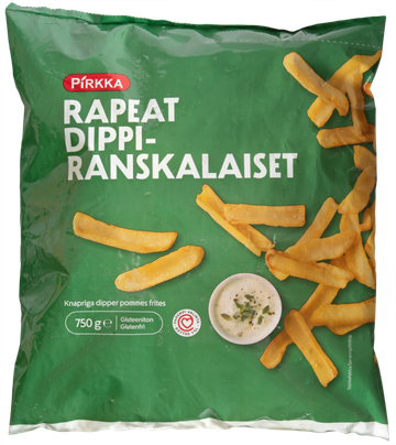 Pirkka Rapeat Dippiranskalaiset 750 g pakaste