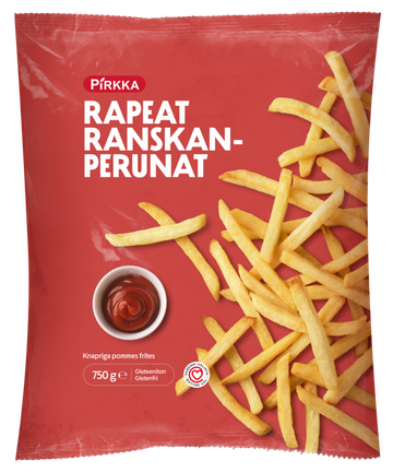Pirkka Rapeat Ranskanperunat 750 g pakaste