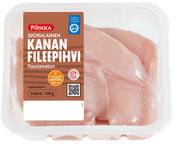 Pirkka kanan fileepihvi 3kpl 500g mton