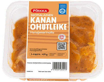 Pirkka Suomalainen Kanan ohutleike hunajamarinadissa 420 g