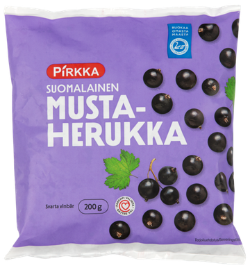Pirkka Suomalainen Mustaherukka 200 g pakaste