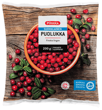 Pirkka Suomalainen puolukka 200 g pakaste