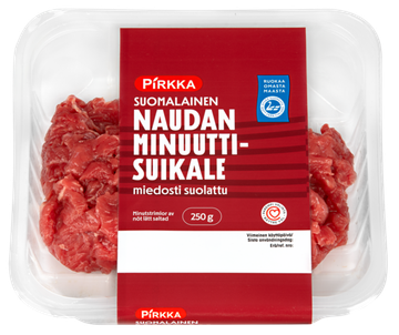 Pirkka Naudan minuuttisuikale miedosti suolattu 250 g