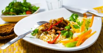 Paprikapossua punaviinikastikkeessa