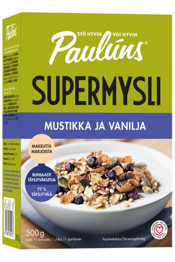 Paulúns Mustikka ja Vanilja mysli 500 g